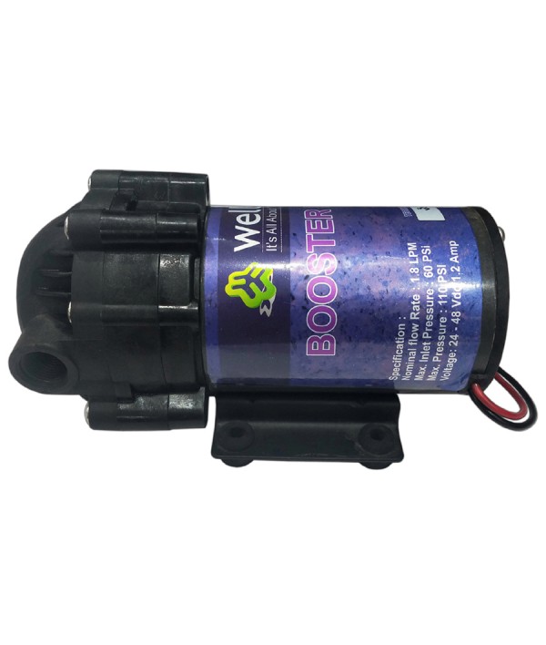 WELLON 100 GPD RO Booster Pump with Teflon Tape for All Types of Water Purifier(Purple)